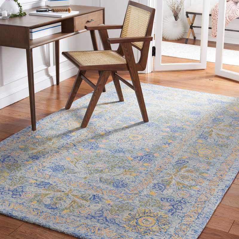 Kreitler Hand Tufted Wool And Cotton With Latex Oriental Rug, Square 5'
