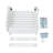8 Steps Wall Mounted Retractable Folding Ladder-337824803