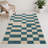 Checkered Beige Indoor and Outdoor Area Rug-56731095