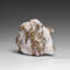 Silver On Calcite Crystal Cluster  Matrix From Bouismas Mine, Zagora, Morocco