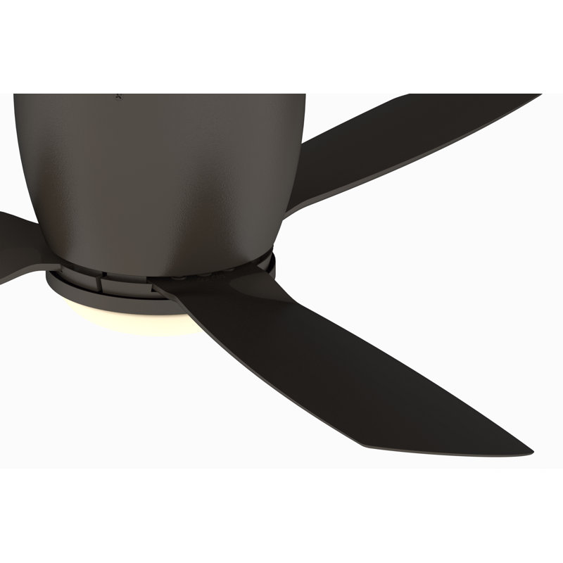 Ventilateur de plafond encastré à del 3 pales 44 po avec télécommande et ensemble d’éclairage inclus Embrace, Grège mat