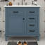 Meuble-lavabo 36 po avec lavabo, meuble-lavabo simple avec armoire, 2 tiroirs rabattables, 2 tiroirs et tablette réglable-735441623