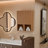 35"H x 13.8"W Wall-Mounted Narrow Bathroom Side Cabinet With Fluted Door, Open Shelf & Moisture-Resistant Oak Finish-1890201327