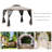 Patio Gazebo, Outdoor Canopy Shelter With 2-Tier Roof And Netting, Steel Frame For Garden, Lawn, Backyard, And Deck-111468216