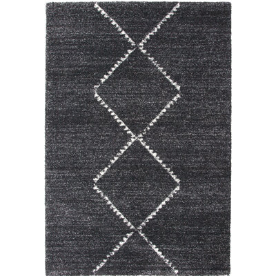 Tapis noir / ivoire Archer