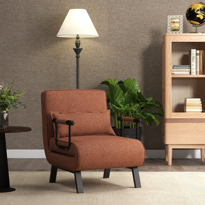 Daveah Single 25.5'' Upholstered Futon Chair