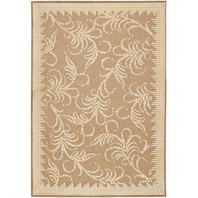 Fountain Swirl Martha Stewart Performance Floral Rug