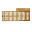 Wynrix 2-Person Modern Rustic Outdoor 5-Position Acacia Wood Chaise Lounge Set for Patio Poolside