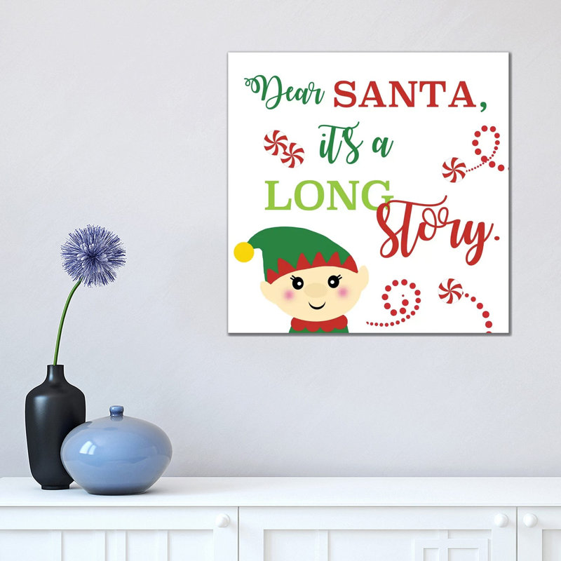 Dear Santa by Anna Quach - Wrapped Canvas Print, 45.72 cm H x 45.72 cm W