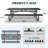 96" Rectangular Picnic Tables Black-1608770803