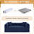 Boneless 80.7" Corduroy Sleeper Sofa Modular Sofa Bed Compression Foam Couch Bed With 2 Pillows - No Assembly Required-1268249035