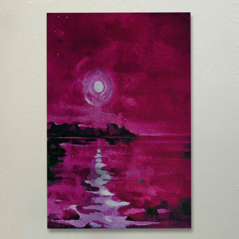 Fuchsia Waters - reproduction sur toile, H 60 po x l 40po x P 1,5 po