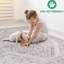 Tapis 5X7 de couleur crème, sans perte de teinture, parfait pour le salon, la salle à manger, la salle à manger, le bureau, sans perte de teinture, utilisation