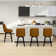 Kiliam Upholstered Swivel Counter & Bar Stool with Solid Wood Frame
