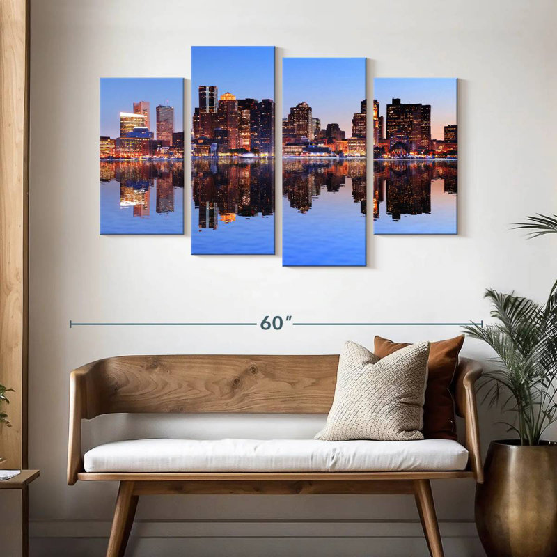 Sireci Boston City Lights, 32" H x 52" W