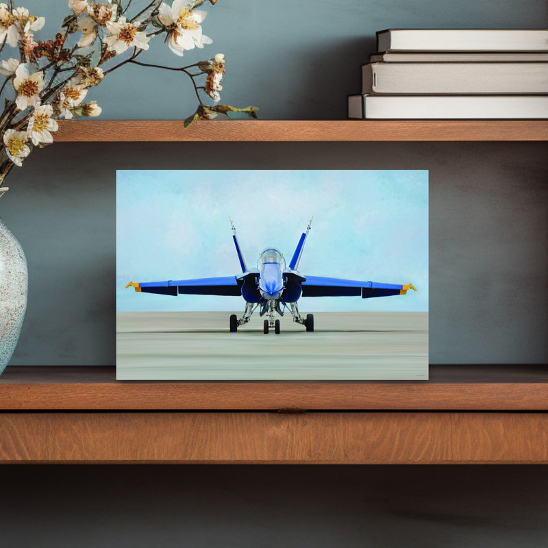 Front View Contemporary Beach Wall Art, 12" H x 18" W