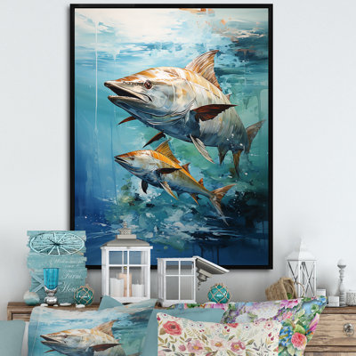 «Fishing Majestic Marlins II», reproduction d'art sur toile