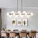 16 - Light Dimmable Sputnik Modern Linear Chandelier