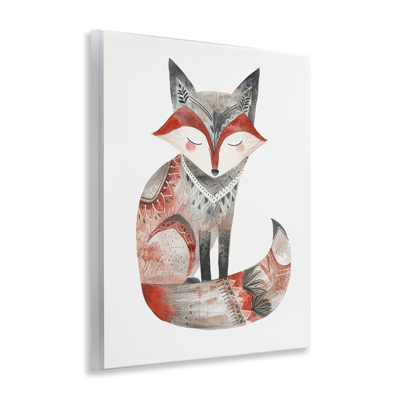 Art mural de renard de style scandinave par LSR Design Studio