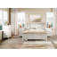 Ensemble de chambre à coucher 3 pièces - Comprend une commode 5 tiroirs Mid Century, un ensemble de 2 tables de chevet avec station de recharge, une commode 3 pièces et des ensembles de table de chevet, chêne-977944866