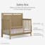 Barrière de sécurité pour lit de bébé convertible Evolur I Assemblage complet I Qualité durable-126645436