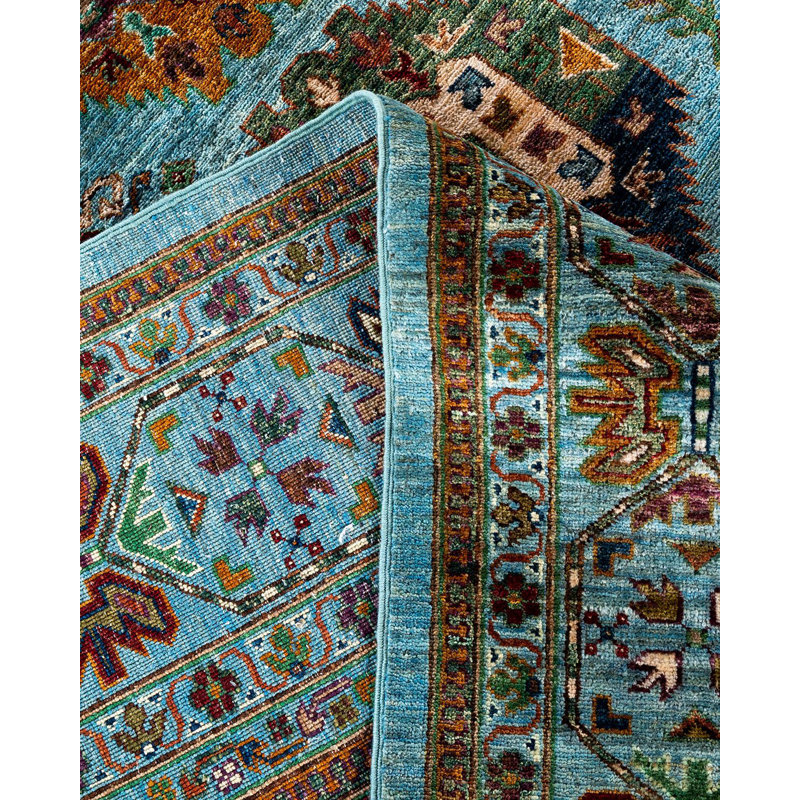 One-of-a-Kind Rectangle 8'9" X 12' Hand Knotted Area Rug