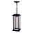 Kinder 1 Light Outdoor Black Pendant with clear glass for Porch, Patio, or Entryway