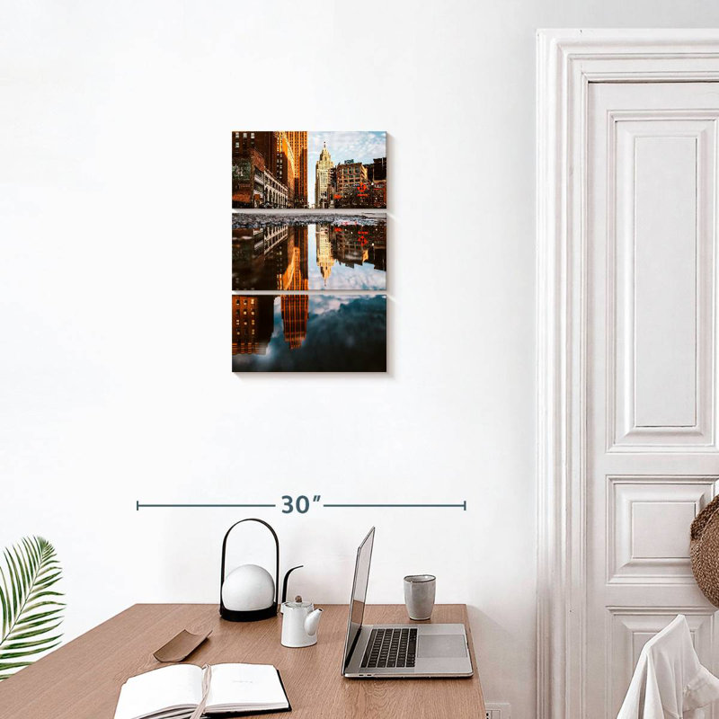 Masam Majestic Skyline de Détroit, H 38 po x l 24 po