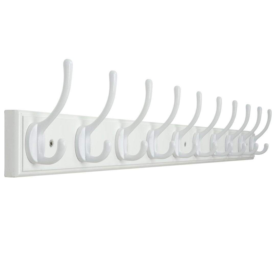 Metal Wall Mounted Required 10 - Hook Wall Mounted Coat Rack