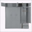 Grand lit escamotable mural avec armoire supérieure-837258273