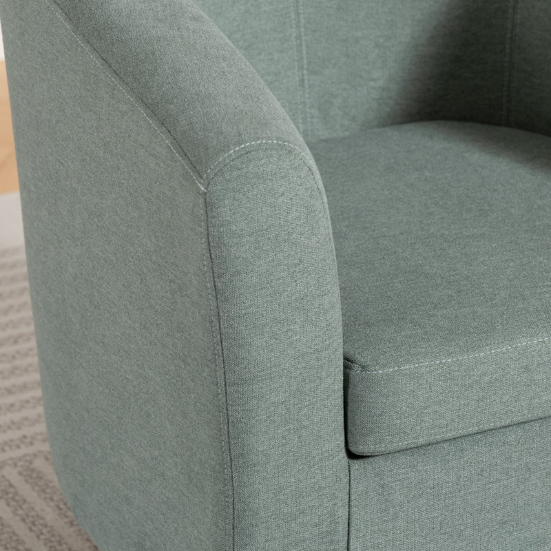 Upholstered Armchair, Duck Egg