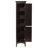 Benicio Freestanding Linen Accent Tower Cabinet with Faux Louvred Doors and Adjustable Shelf-355537212