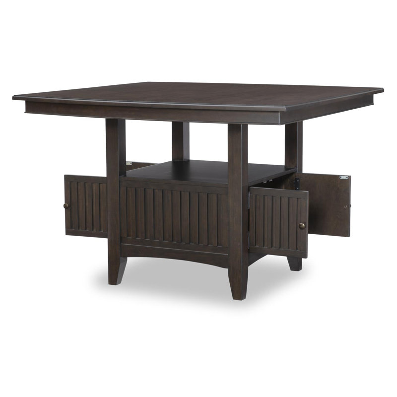 Caldwell  Counter Height Dining Table With Storage Base