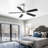 52 Inch Classics Ceiling Fan With Led Light 6 Speed Wind 5 Blades Remote Control DC Motor For Indoor-1917906036-1917906034