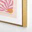 Cocoon Design Matisse Cut Out Pink Leaf Metal Framed Art Print-102004863-102004862