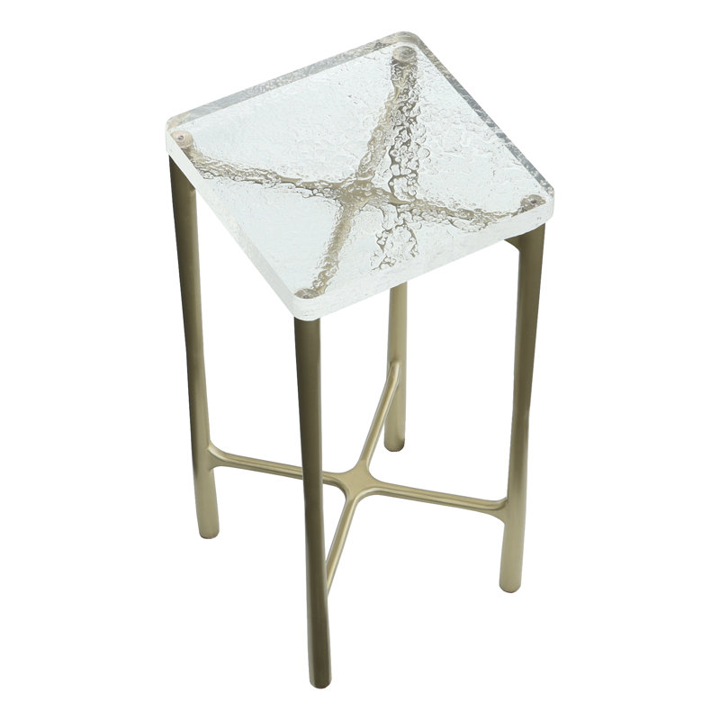 Libby Langdon Glass End Table