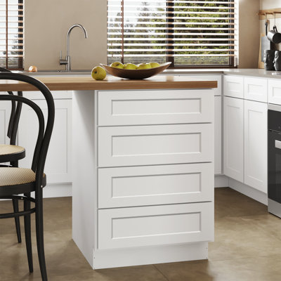 Hardwood Ready-to-Assemble Plywood Standard Drawer Base Cabinet