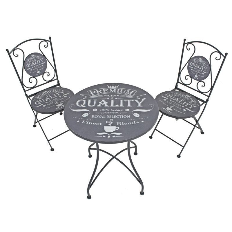 Royal 2 - Person Patio Dining Set with Round Table , Cushions Included