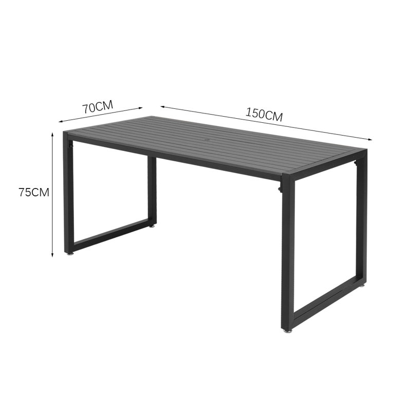 Rectangular 3 - Piece 4 - Person 150Cm L Outdoor Table Set