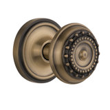 Meadows Interior Mortise Door Knob with Classic Rosette