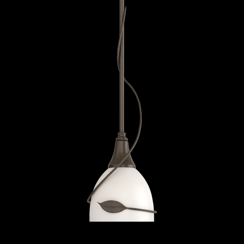 Leaf 1 - Light Single Bell Pendant, Bronze