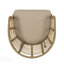 RANDY CHAIR, chaise d'extérieur moderne en osier avec rotin durable et coussins résistants à l'eau pour une assise confortable