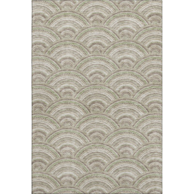 Premium Machine Washable Prisco Taupe Rug