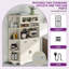Garde-manger 67 po avec tablette à micro-ondes et station de charge 67 po-612837863