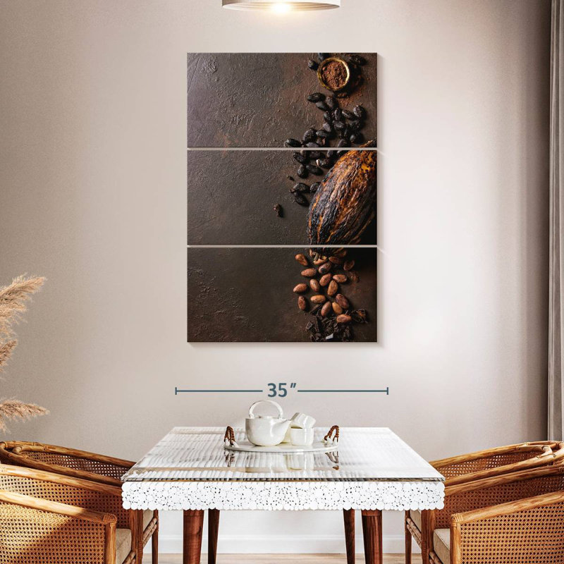 Cocoa Beans Varieties, 50" H x 32" W