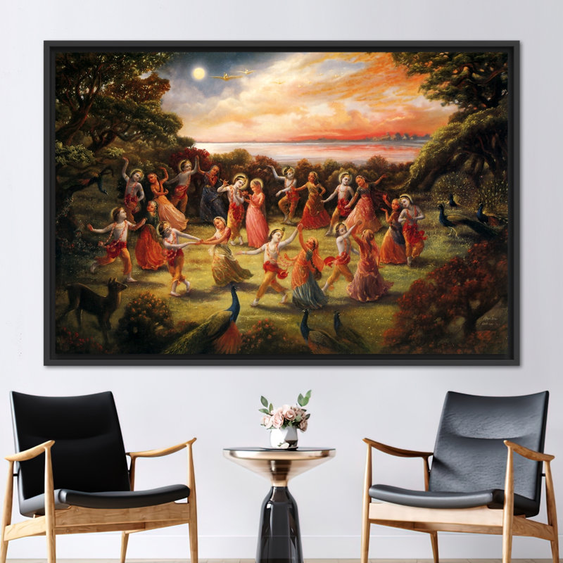 Print on Canvas, 70 cm H x 100 cm W, Framed Print without Mat, Black