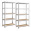 90 cm W Steel Adjustable Height Shelving Unit-231995414