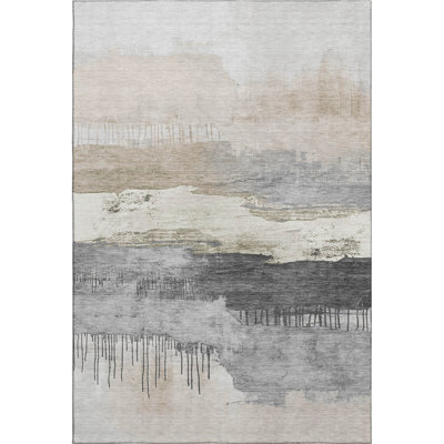 Premium Machine Washable Fairwood AMF1880 Modern Rug