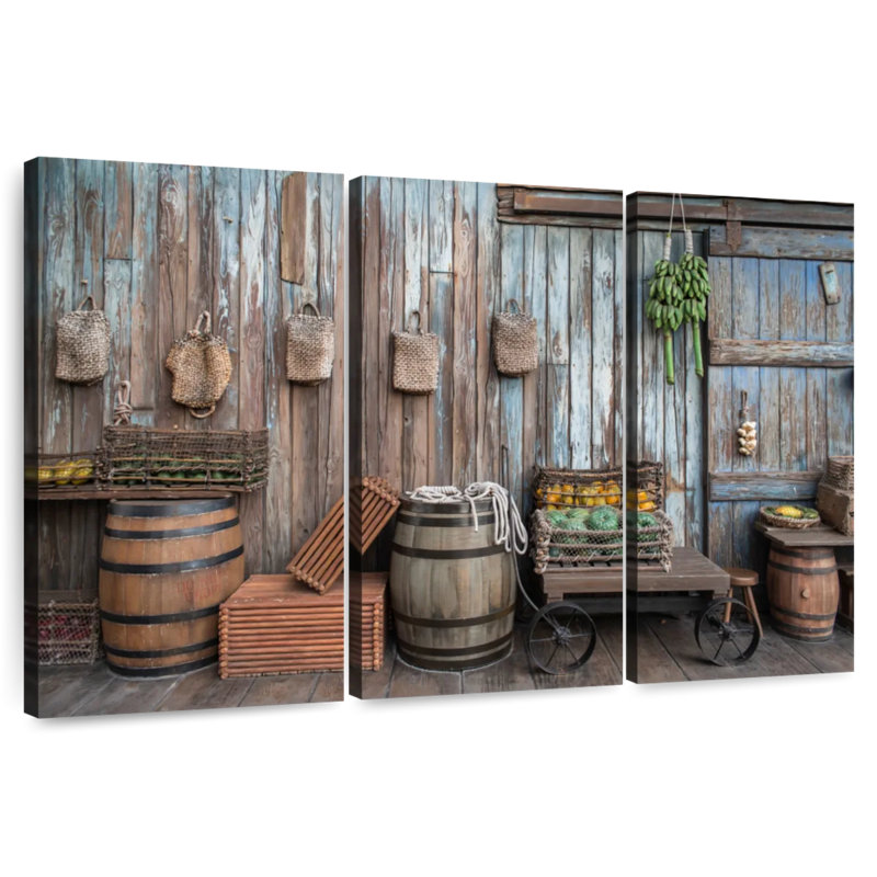 Lilie Rustic Fruit Stands, 32" H x 50" W