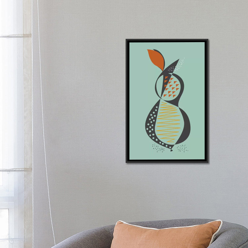 « poir », impression sur toile tendue, H 26 po x l 18 po x P 1,5 po, Toile encadrée noire, Pas de tapis